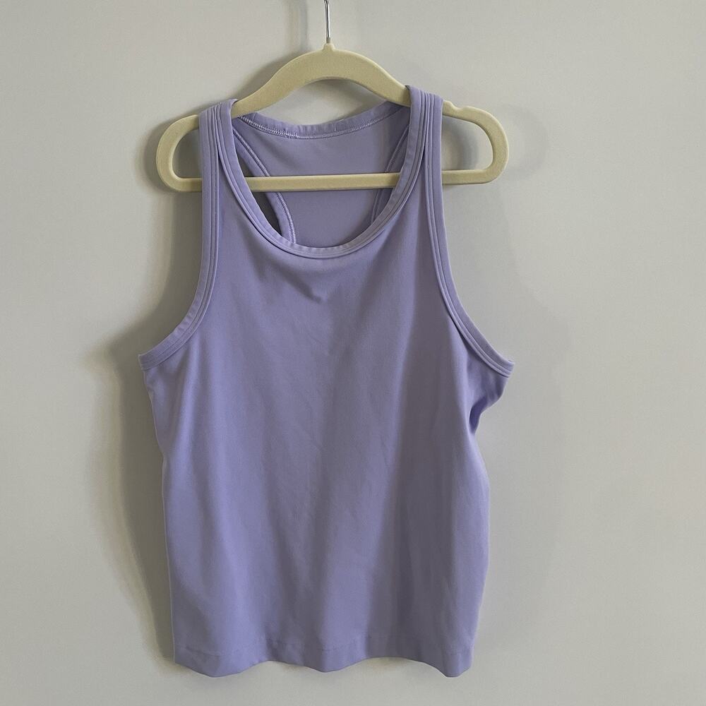 Lululemon Align Waist Length Racerback Tank Nulu Size 6 Purple EUC